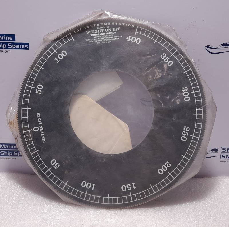 AOI Instrumentation Model 150 Gauge Dial Face D0-12-1416-150 125-0-400 Thousand Pounds