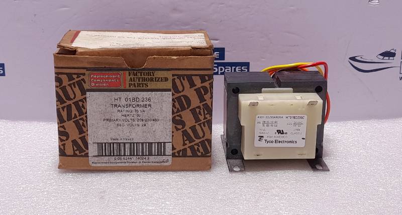 Carrier HT 01BD 236 Transformer Tyco 4001-22J30AR28A 75VA 50/60Hz HT01BD236