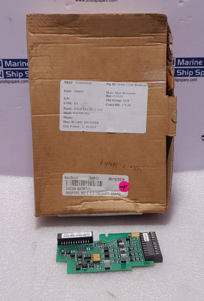 Vacon NXOPTA5,267.C,0.0 Encoder Board NXOPT5 267 C 0.0 OPTA5 OPT-A5-V