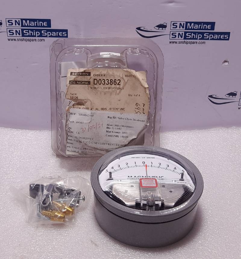 Dwyer Magnehelic 19126 Pressure Gauge W20AA RG Max Pressure 15 PSIG