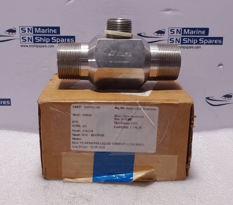 NuFlo Cameron 9A-100003536 Rev 01 NOV 4700278 Liquid Turbine Flowmeter