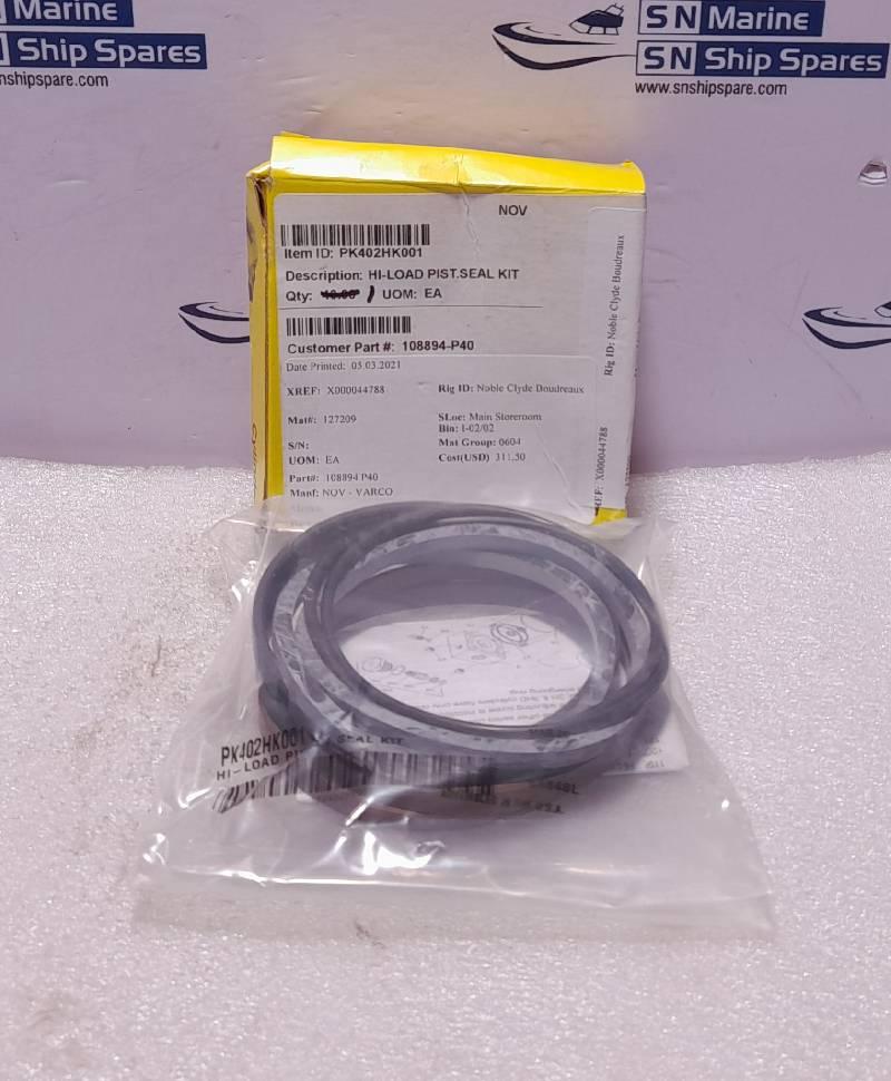 Parker PK402HK001 HI-Load Piston Seal Kit NOV 108894-P40 Piston Seals