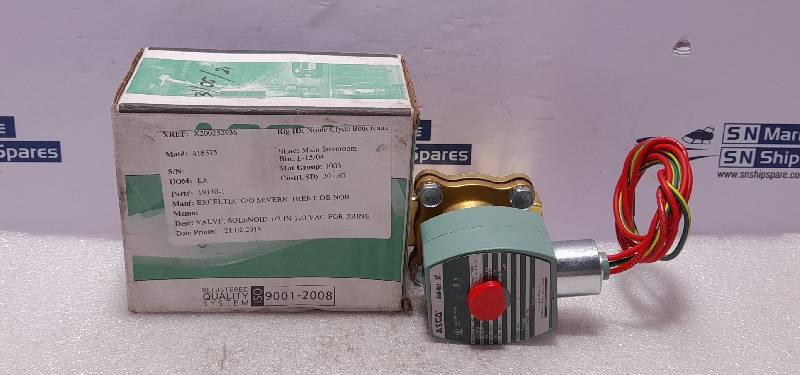 Asco 8210G094 Solenoid Valve 120V60Hz 110V50Hz 10.1W