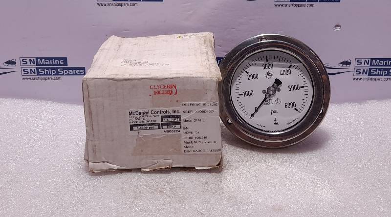 McDaniel Controls 0-6000 PSI ¼” NPT Pressure Gauge NOV 4005019