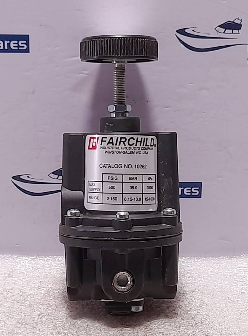 Fairchild 10262 Pneumatic Precision Regulator Max Supply 500 PSIG Range 2-150 PSIG