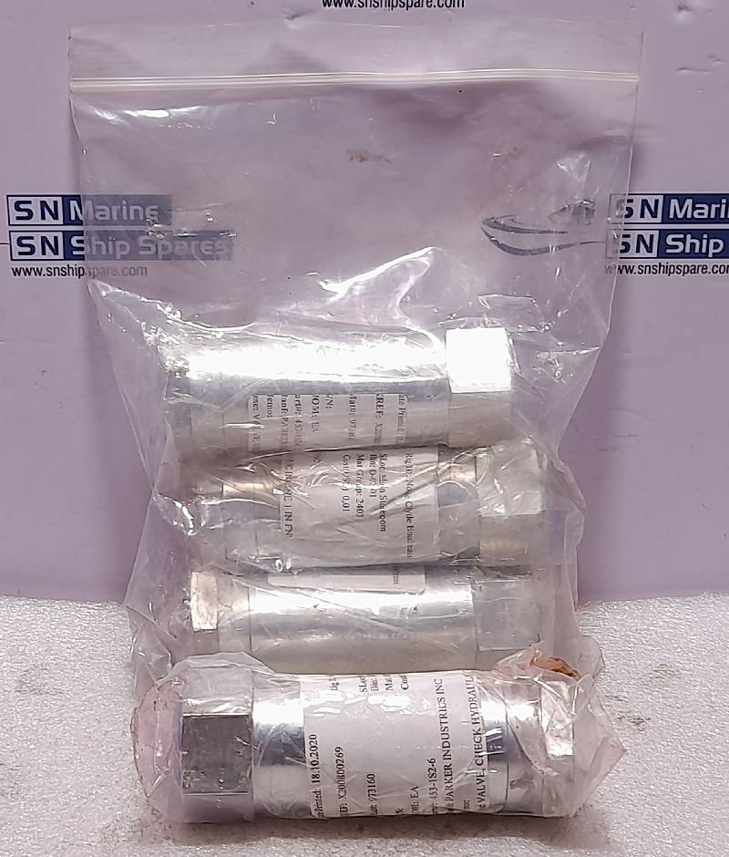 Parker 453-1S2-100 Hydraulic Check Valve 5000 PSI Inline 1 In FNPT