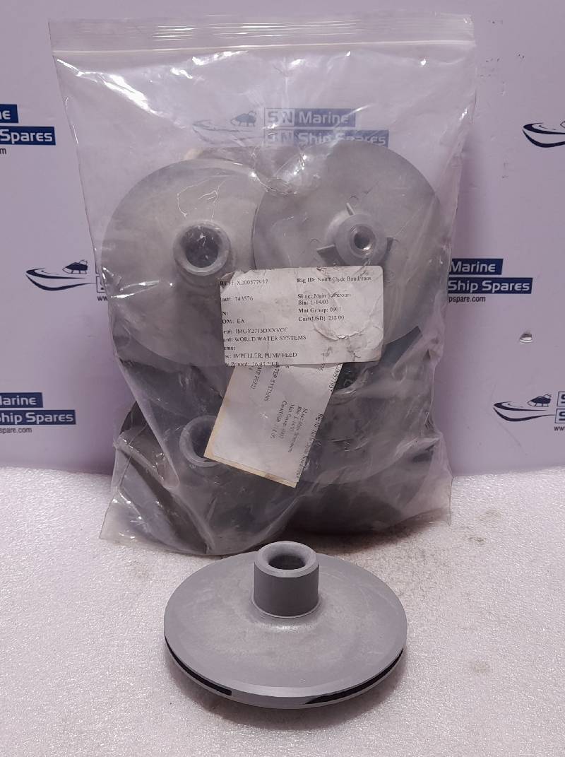 World Water Systems IMGY2715DXXVCC Pump Feed Impeller IMGY2715 120-55 2K 715 5 1/8 Dia