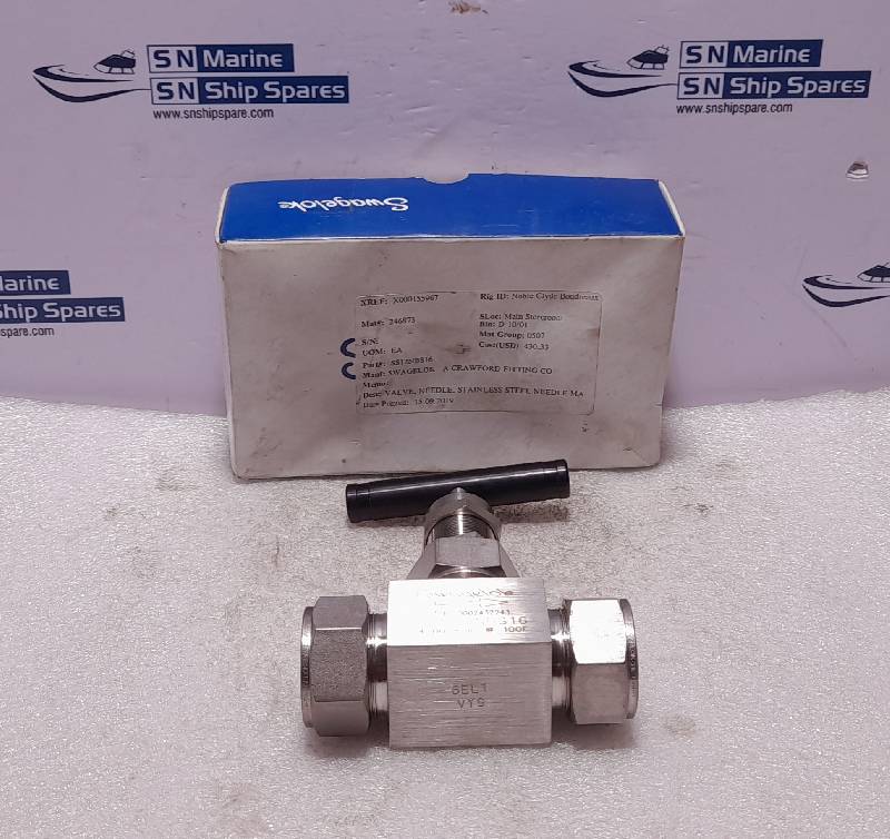 Swagelok SS-12NBS16 Needle Valve SS12NBS16 4700PSIG @ 100F