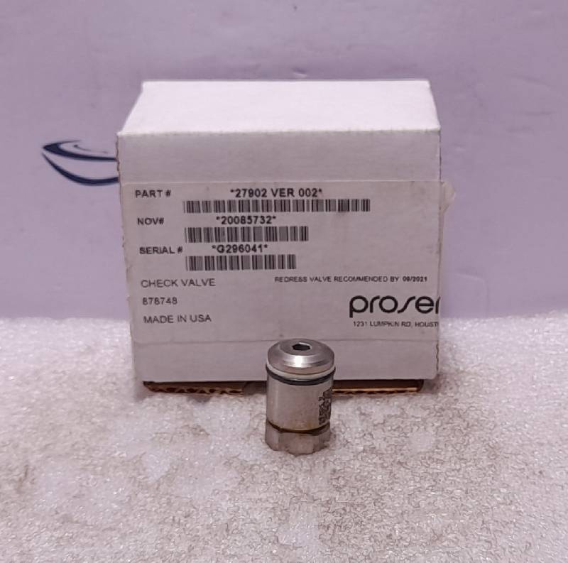 Proserv 27902 Ver 002 Check Valve Cartridge NOV Shaffer20085732 878748