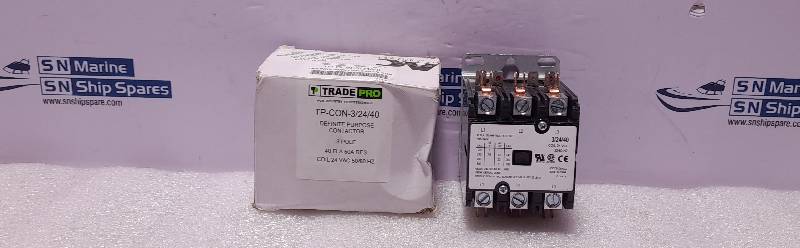 Trade Pro TP-CON-3/24/40 Definite Purpose Contactor 3P Coil 24V 50/60Hz HN53TD024