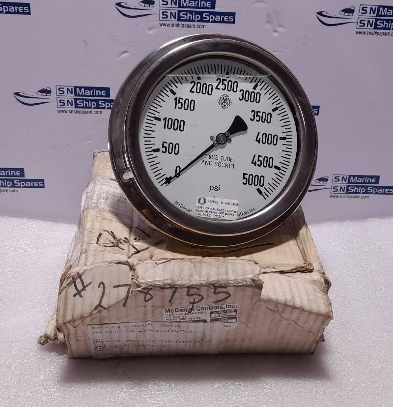 McDaniel Controls 0-5000 PSI Pressure Gauge