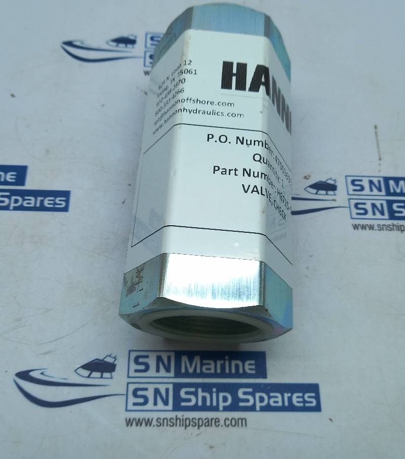 Hannon Hydraulics H6725-10 Check Valve