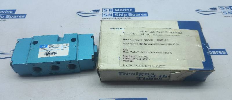 MAC 180011-112-0011 Pneumatic Solenoid Valve 150PSI