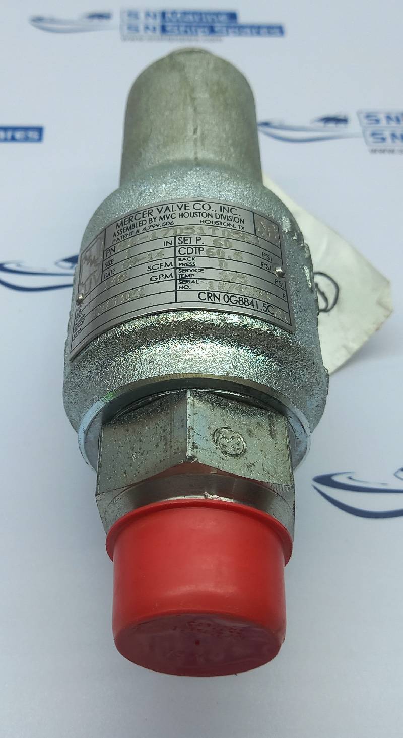 Mercer Valve 91-17D51T05E1 Relief Valve 1IN Inlet 60Psig Price Pump 1416-C