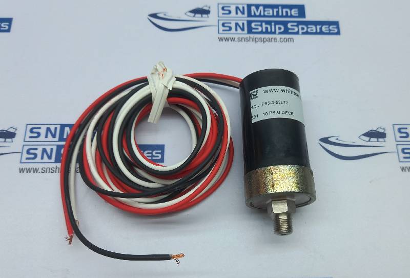 Whiteman P95-3-52L72 Pressure Switch 5A 250Vac Max Press 4000 NOV 78118900