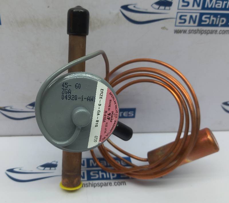 Sporlan ERZE-3-GA-B15 Thermostatic Expansion Valve ¼ ODF 60” Capillary Tube