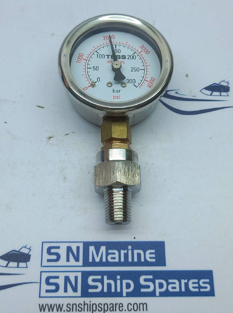 TESS Pressure Gauge 0-300Bar 0-4000Psi 1/8”BSP 50D