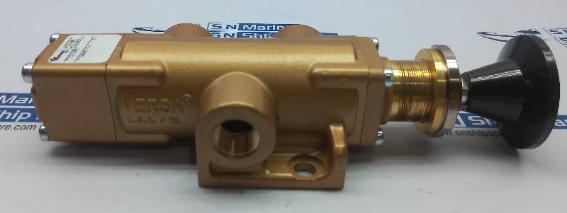 Versa TIZ-3401 3 Way Brass Valve 0-500Psid 0-34.5Bar NOV 1306070