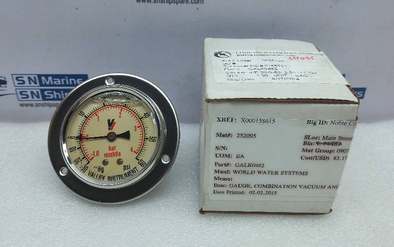 Valley Instrument GALK0462 Pressure Gauges