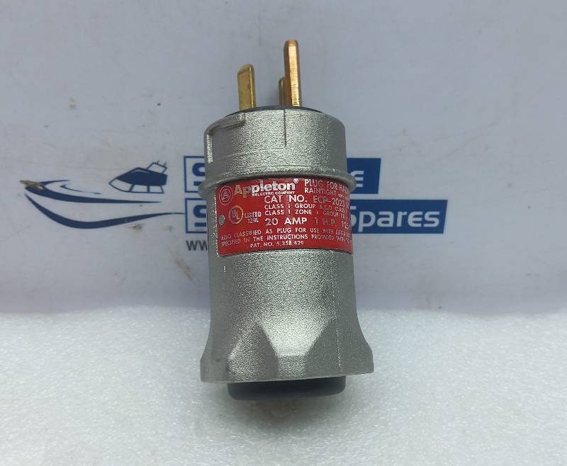 Appleton Electric ECP2023 ECP-Aluminum Plug 20Amp 0.50LBS