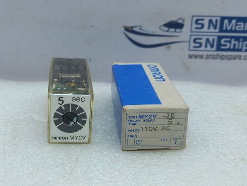 Omron MY2V-ZC Time Delay Relay 110Vac 5sec