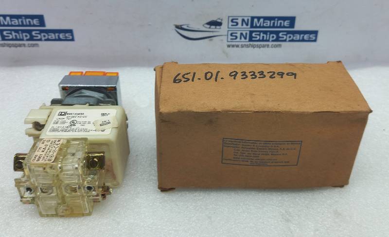 Square D 9001AEQ3265G111 Dual Illuminated Push Button With Single Pilot Light