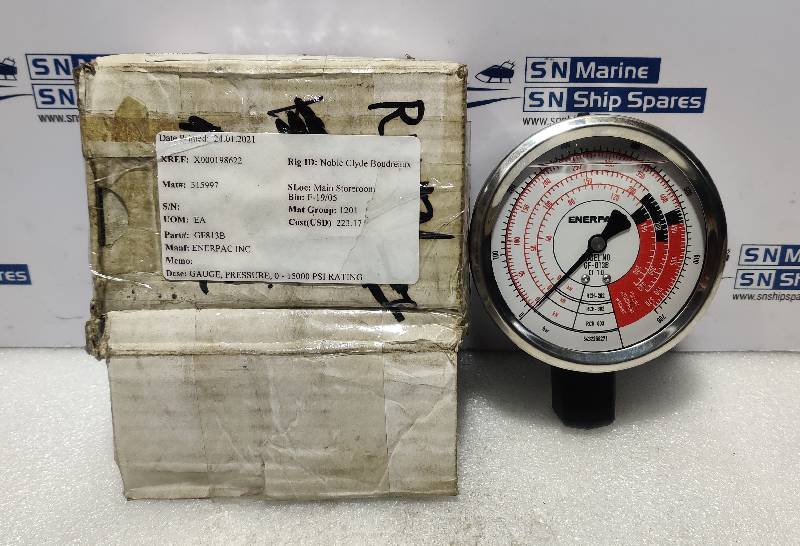 Enerpac GF813B Pressure Gauge 0-10000Psi