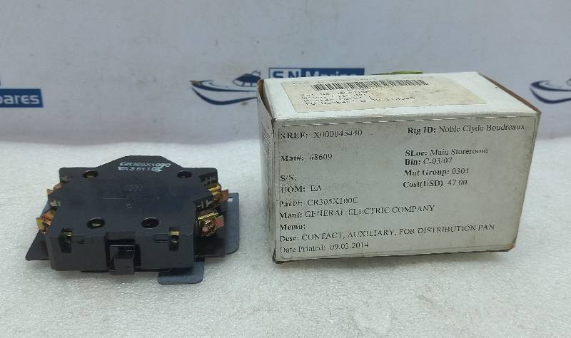 General Electric CR305X100C Auxiliary Contact For Size 0 & 1 NO/NC Basic Block