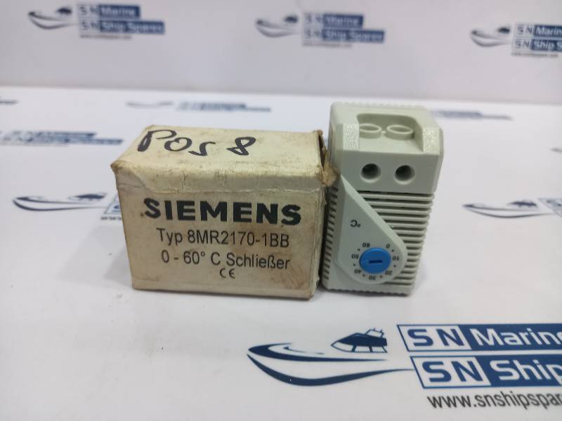 Siemens 8MR2170-1BB Thermostat For Cabinet 0-60C 10A 250Vac