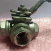 3 Way Ball Valve DN25 - PN63 - 1.4408